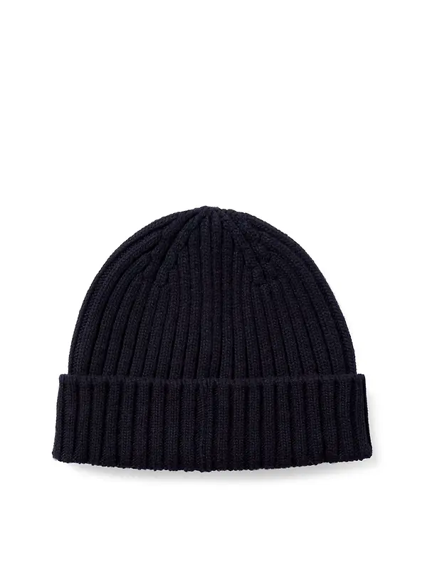 Belstaff Men's Lambswool Watch Beanie Hat - Dark Ink Image 2