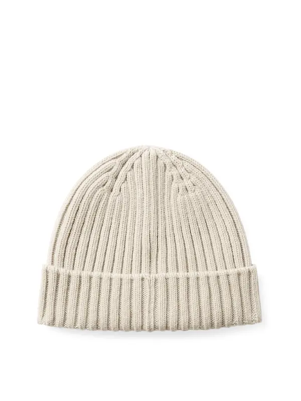 Belstaff Men's Lambswool Watch Beanie Hat - Pale Stone Image 2