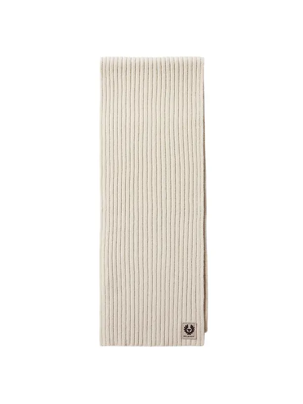 Belstaff Men's Lambswool Watch Scarf - Pale Stone Image 1