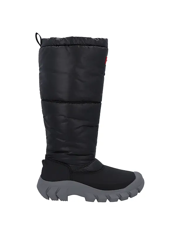 Hunter Women's Glacier Tall Snow Boots - Black/Mere Image 1