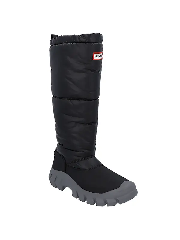 Hunter Women's Glacier Tall Snow Boots - Black/Mere Image 2