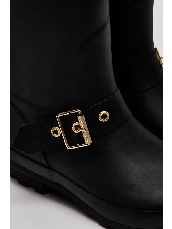 Holland Cooper Women's Sherpa Lined Regency Wellingtons - Matte Black Image 9
