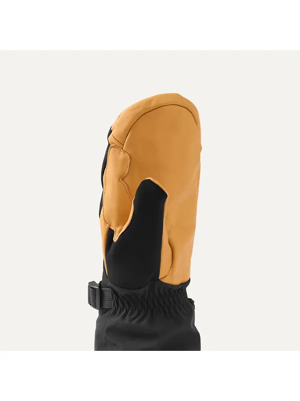 Sealskinz Whinburgh Waterproof Thermal Ski Five-Finger Mittens - Black Image 3