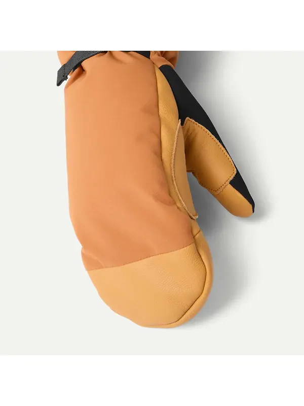 Sealskinz Whinburgh Waterproof Thermal Ski Five-Finger Mittens - Black Image 5