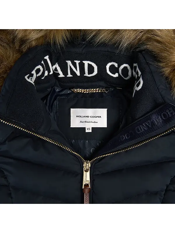 Holland Cooper Women's Whistler Puffer Jacket - Ink Navy Natural Image 11