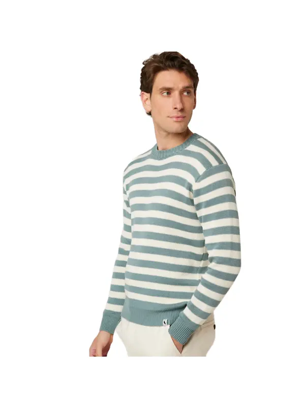 Peregrine Men's Richmond Sweater - Lovat/White Image 2