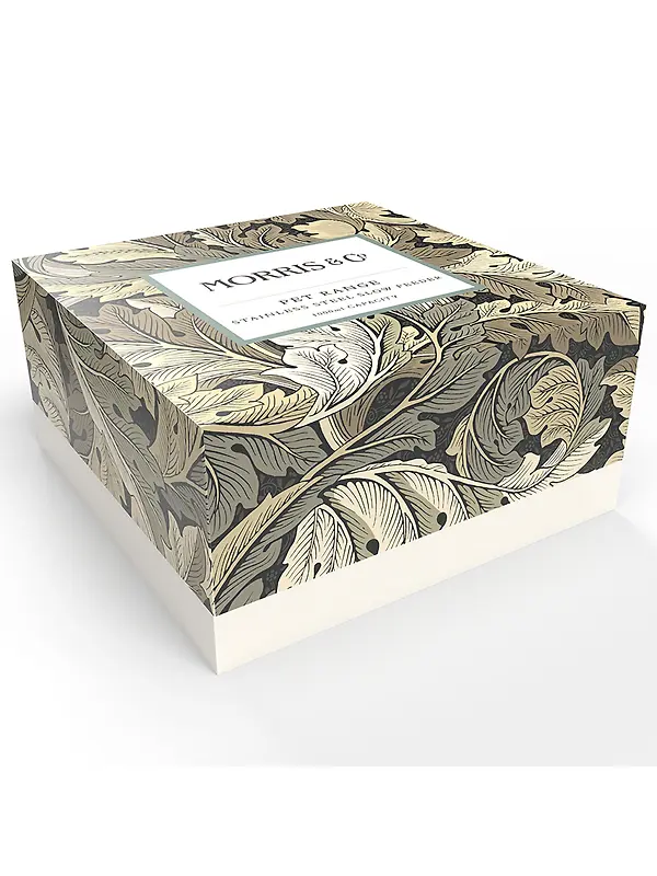 William Morris Double Walled Dog Slow Feeder - Acanthus Print Image 6