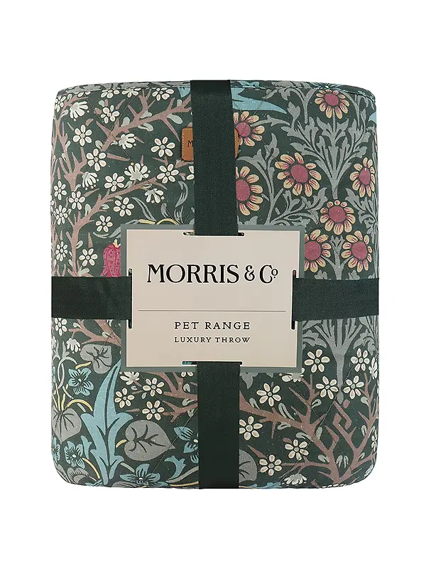 William Morris Pet Blanket - Blackthorn Print Image 3