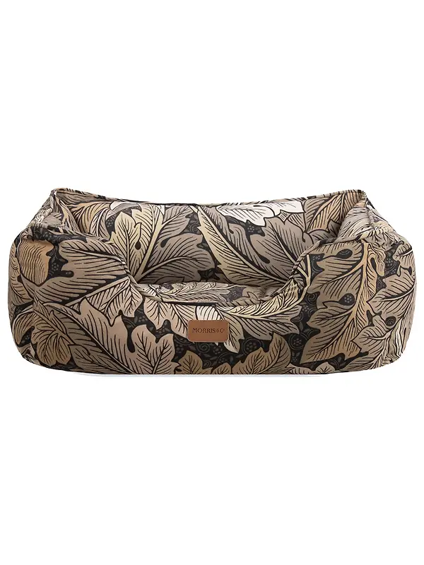 William Morris Square Dog Bed - Acanthus Print Image 1