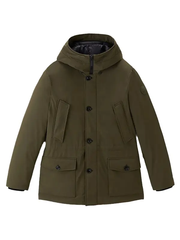 Woolrich Men's Arctic Stretch Down Parka - Dark Green Image 1