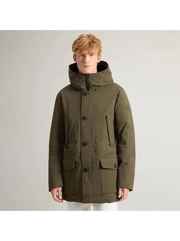 Woolrich Men's Arctic Stretch Down Parka - Dark Green Image 2