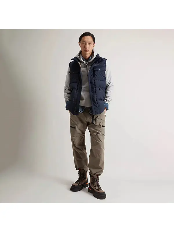 Woolrich Men's Garment-Dyed Quilted Nylon Vest - Melton Blue Image 3