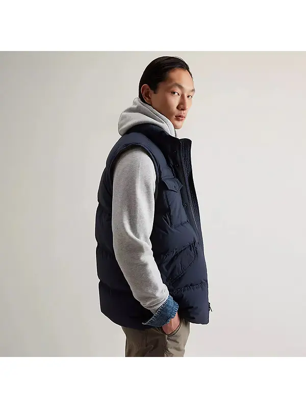 Woolrich Men's Garment-Dyed Quilted Nylon Vest - Melton Blue Image 5