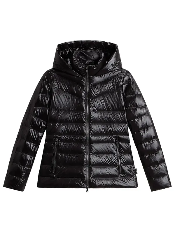 Woolrich Women's Aliquippa Lightweight Down Jacket - Black Image 1