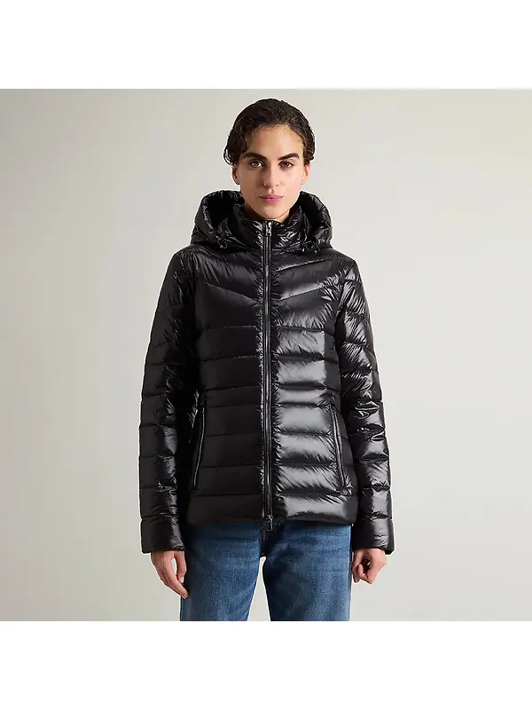 Woolrich Women's Aliquippa Lightweight Down Jacket - Black Image 2