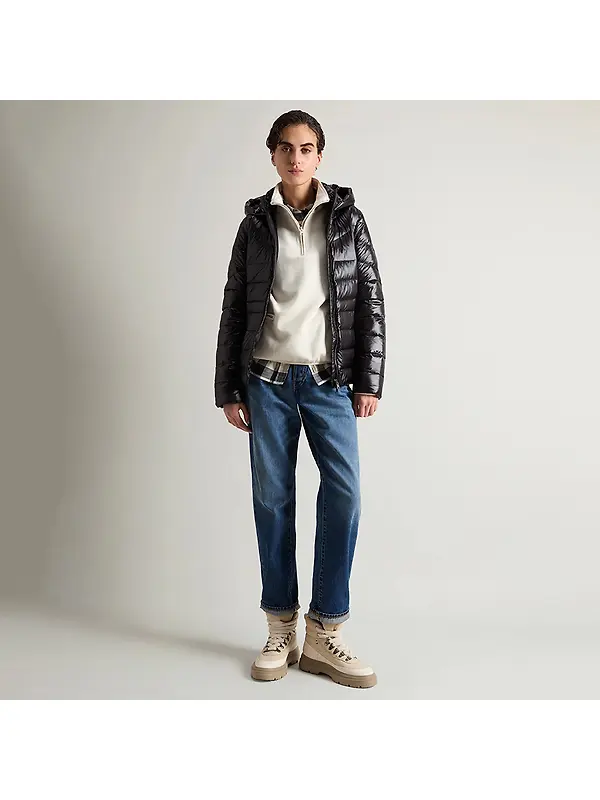 Woolrich Women's Aliquippa Lightweight Down Jacket - Black Image 3