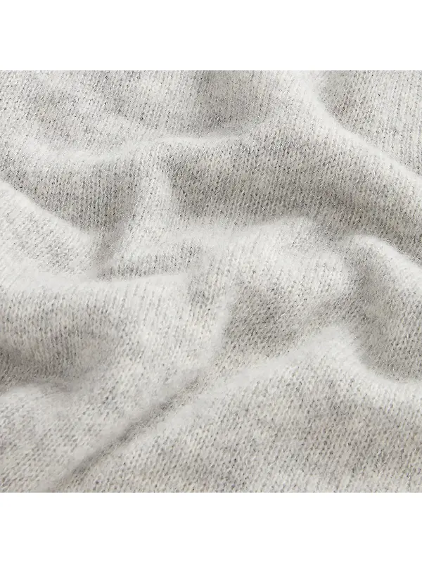 Woolrich Women's Alpaca Blend Sweater - Grey Melange Image 8