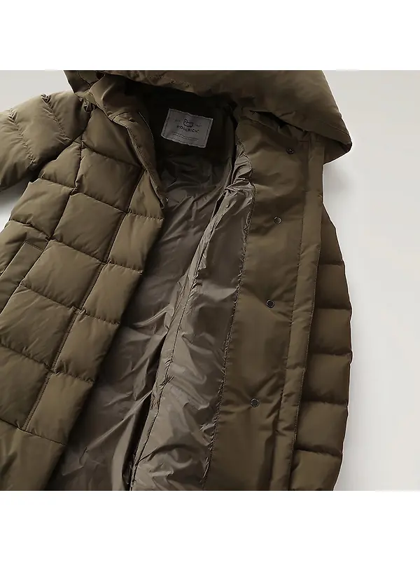 Woolrich Women's Puffy Prescott Parka - Dark Green Image 10