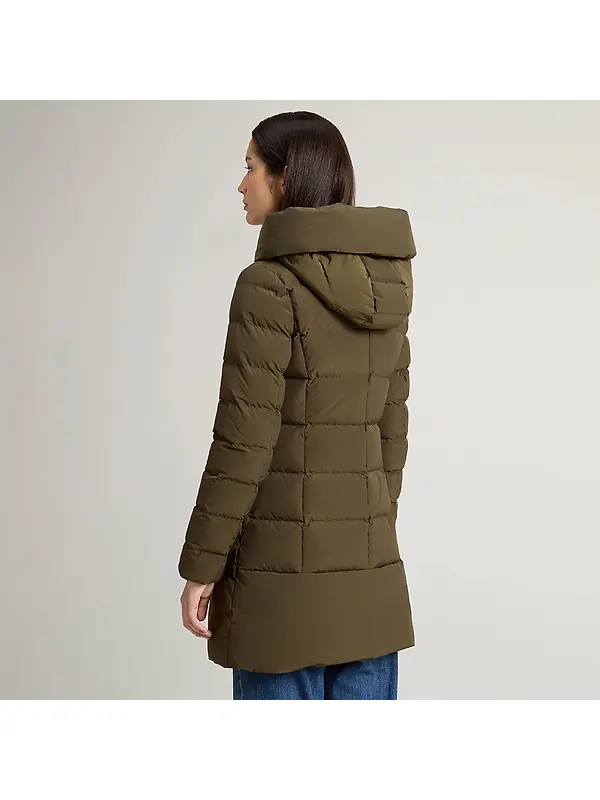 Woolrich Women's Puffy Prescott Parka - Dark Green Image 4