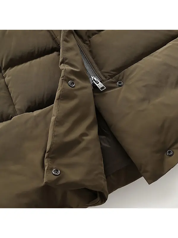Woolrich Women's Puffy Prescott Parka - Dark Green Image 9