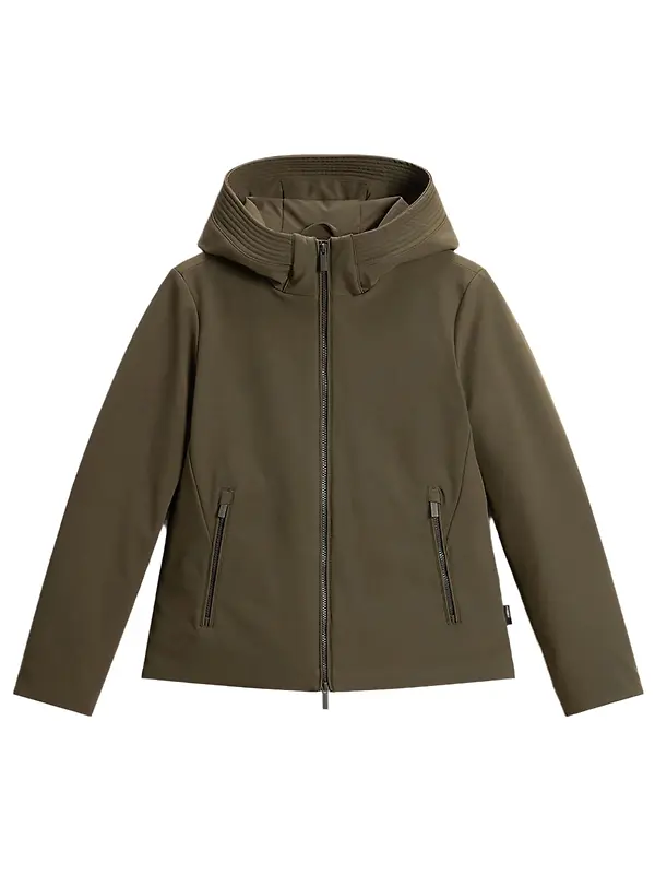 Woolrich Women's Short Firth Down Parka - Dark Green Image 1