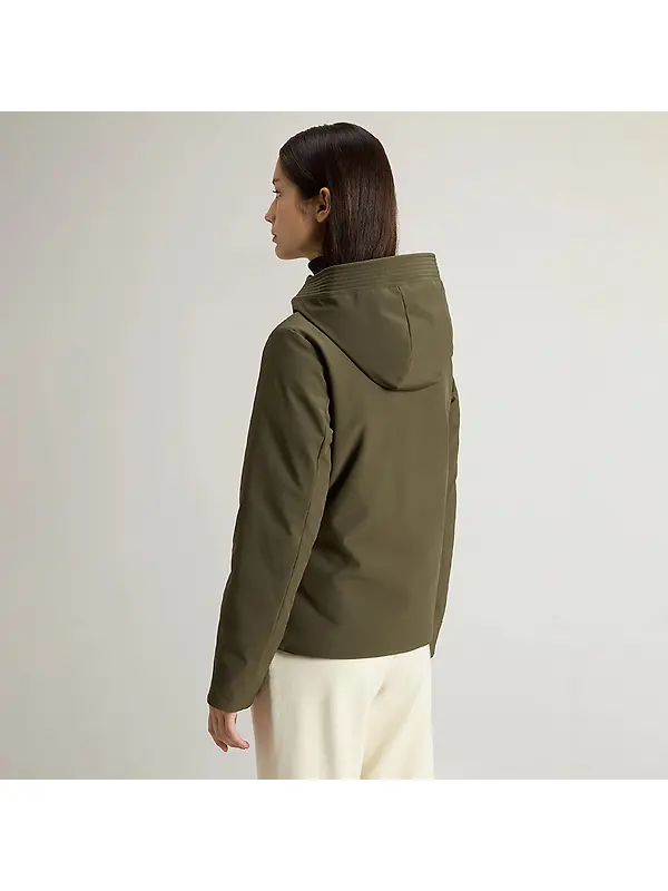 Woolrich Women's Short Firth Down Parka - Dark Green Image 4