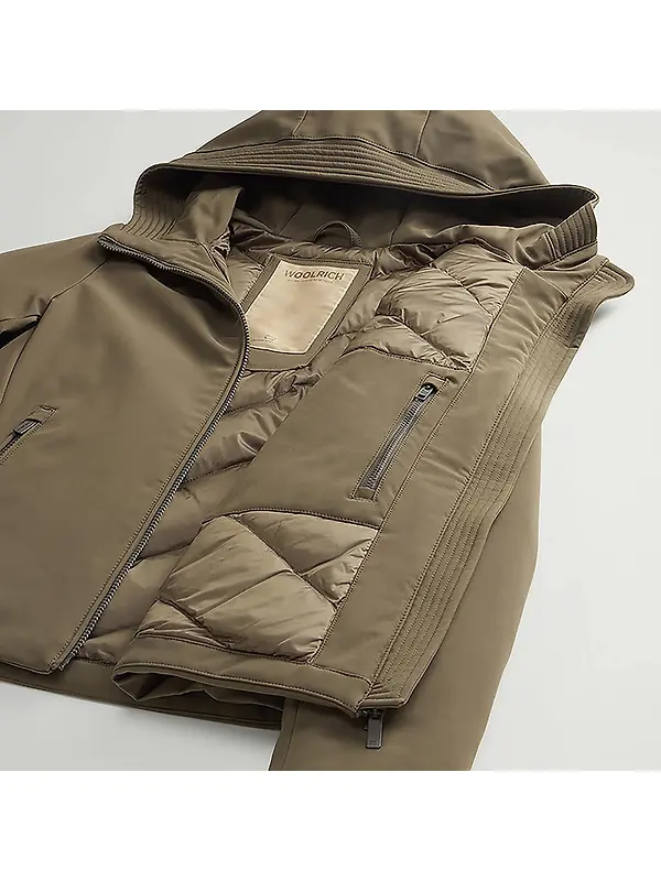 Woolrich Women's Short Firth Down Parka - Dark Green Image 8