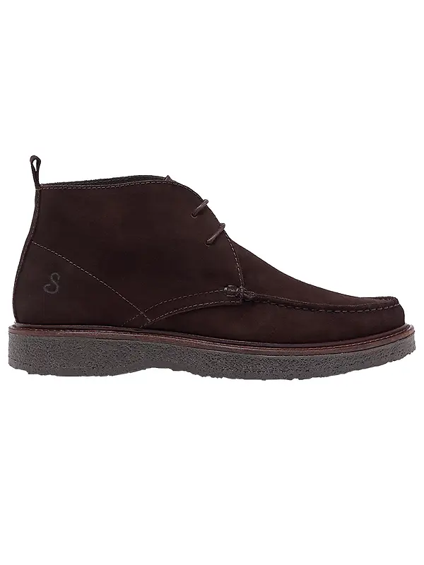 Oliver Sweeney Men's Xixona Calf Suede Moccasin Boots - Chocolate Image 1