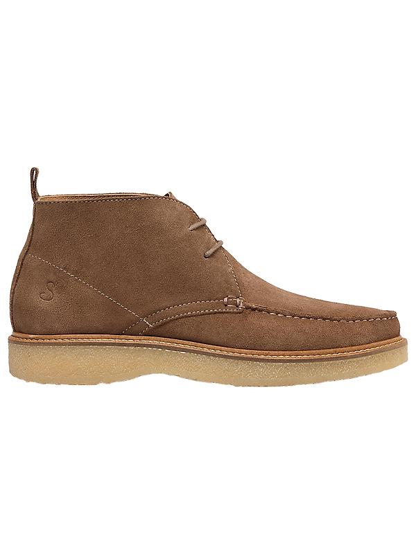 Oliver Sweeney Men's Xixona Calf Suede Moccasin Boots - Chocolate