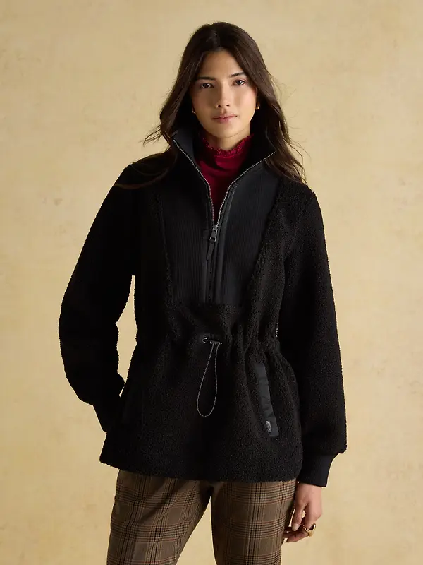 Joules Women's Thurleston Quarter Zip Fleece - Black Image 8