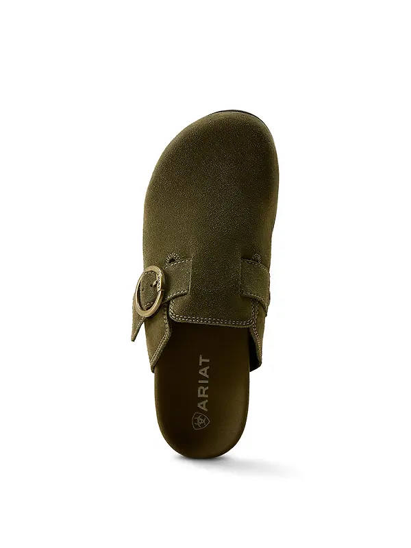 Ariat Women's Country Mules - Olive Suede Image 4