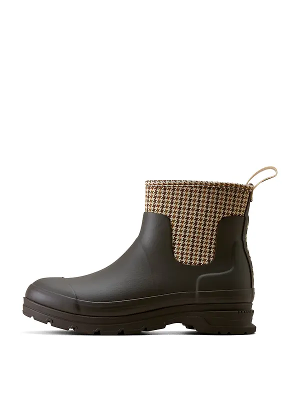 Ariat Women's Kelmarsh Shortie Rubber Boots - Chocolate/ Tan Twill Image 3