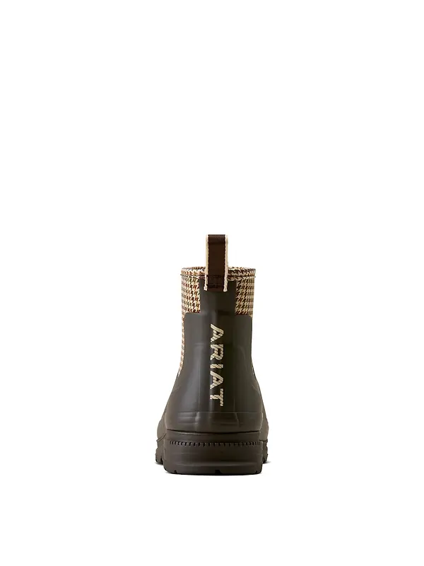 Ariat Women's Kelmarsh Shortie Rubber Boots - Chocolate/ Tan Twill Image 4
