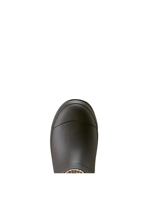 Ariat Women's Kelmarsh Shortie Rubber Boots - Chocolate/ Tan Twill Image 5
