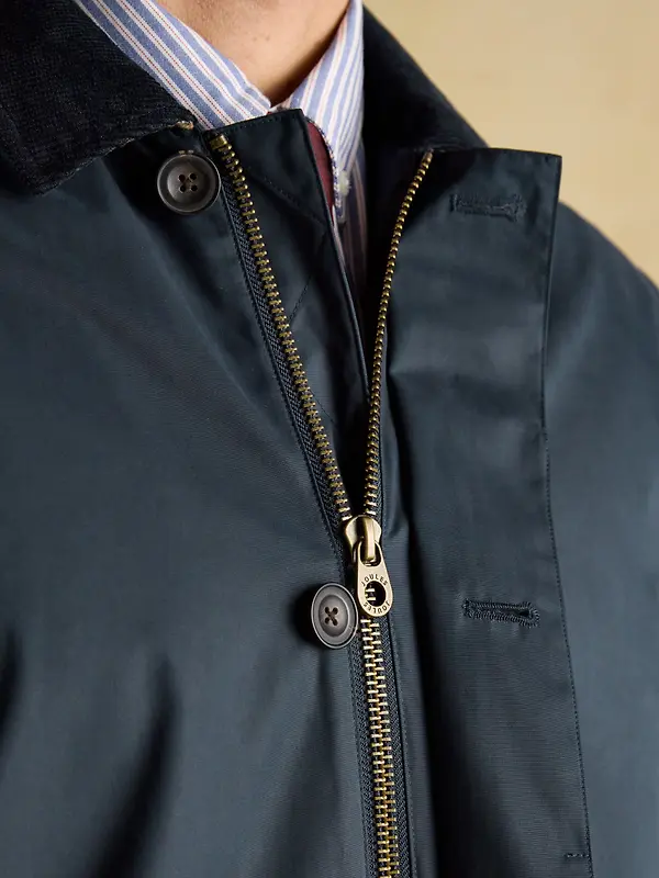Joules Men's Sandford Waterproof Raincoat - Navy Image 12