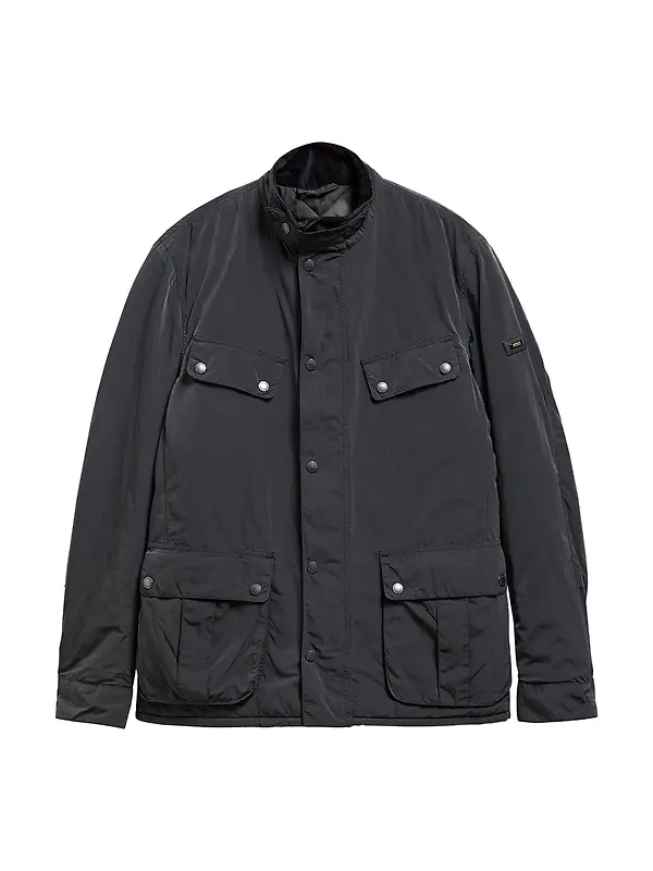 Barbour International Men's 90th Anniversary Duke Casual Jacket - Black Image 1