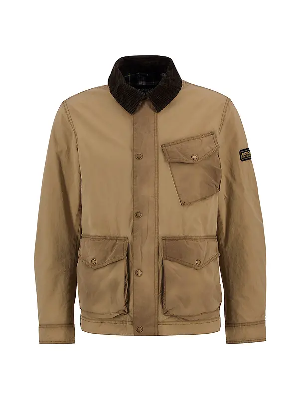 Barbour International Men's Drifter Washed Wax Jacket - Sand Image 1