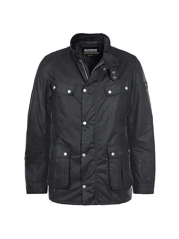 Barbour International Men's Duke Wax Jacket - Sage Image 1