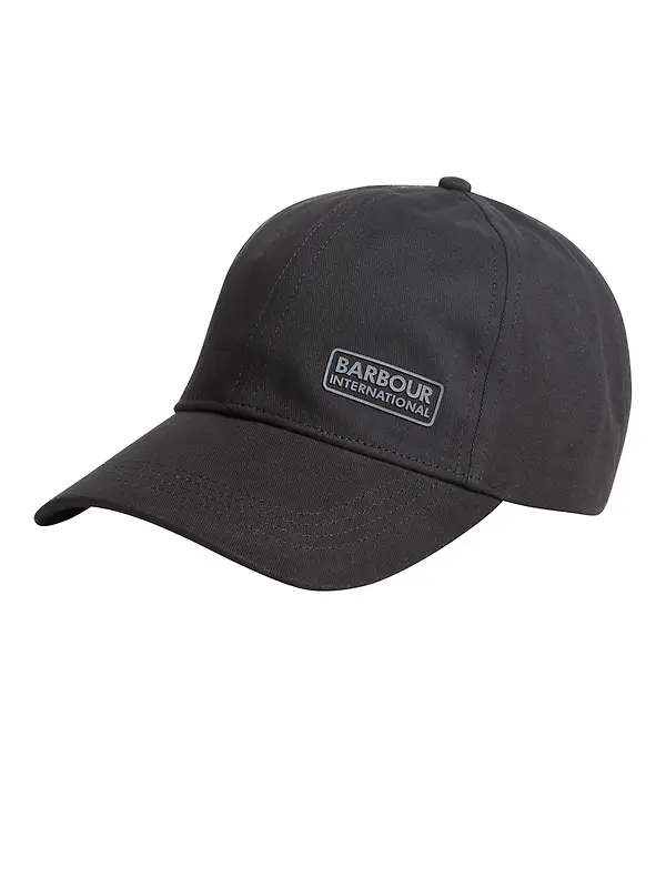 Barbour International Men's Norton Drill Sports Cap - Black Image 1