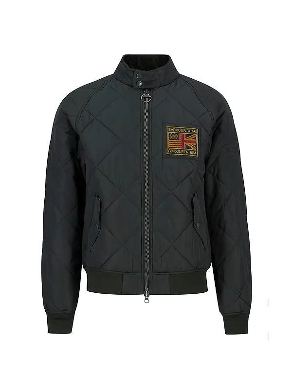 Barbour International Men's Steve McQueen Merchant Quilted Jacket - Sage Image 1