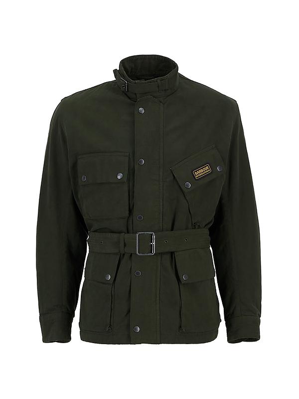 売約済 Barbour union jack international M Barbour International Men's Union Jack Wax Jacket - Black