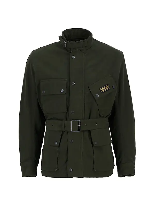 Barbour International Men's Washed Casual A7 Jacket - Sage Image 1