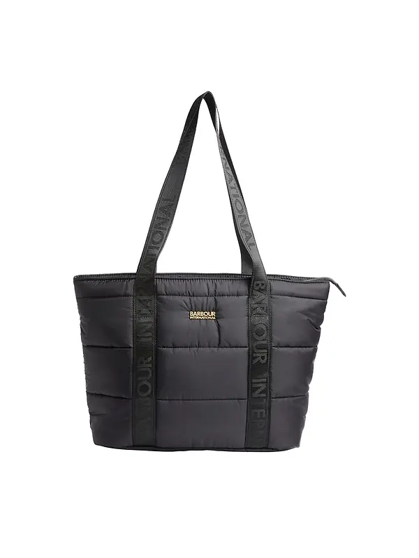 Barbour International Women's Monaco Baffle Quilted Tote Bag - Black Image 1