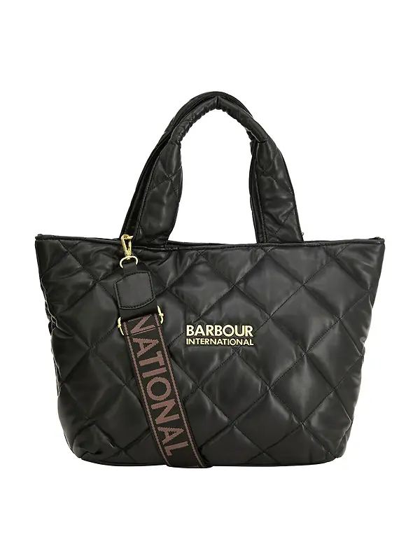 Barbour International Women's Soft Quilted Battersea Tote Bag - Black Image 1
