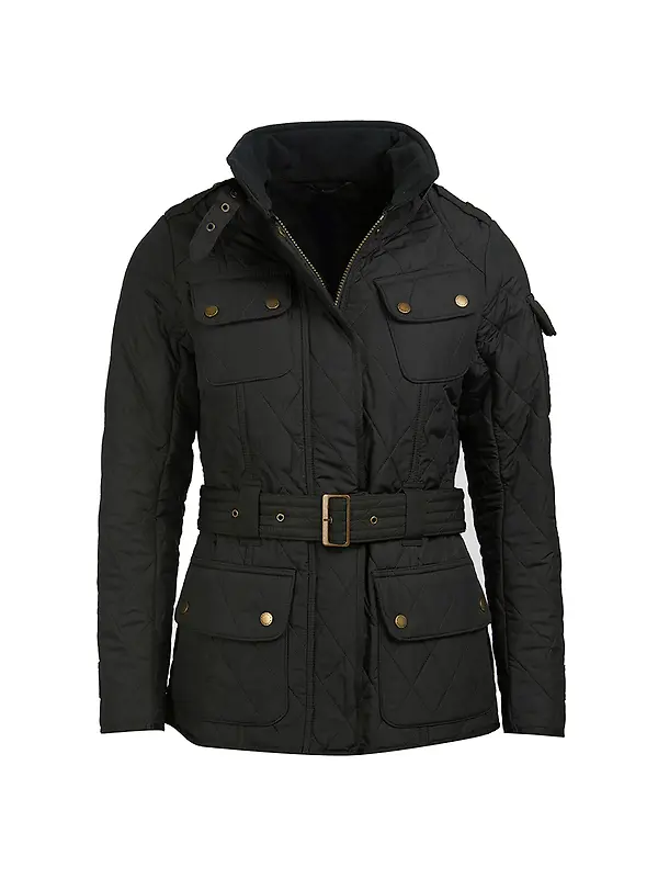 Barbour International Women's Tourer Polarquilt Jacket - Black/Black Image 1