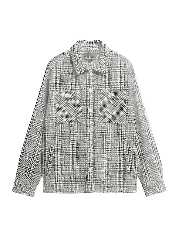 Barbour Men's Alderney Overshirt - Whisper White Image 1