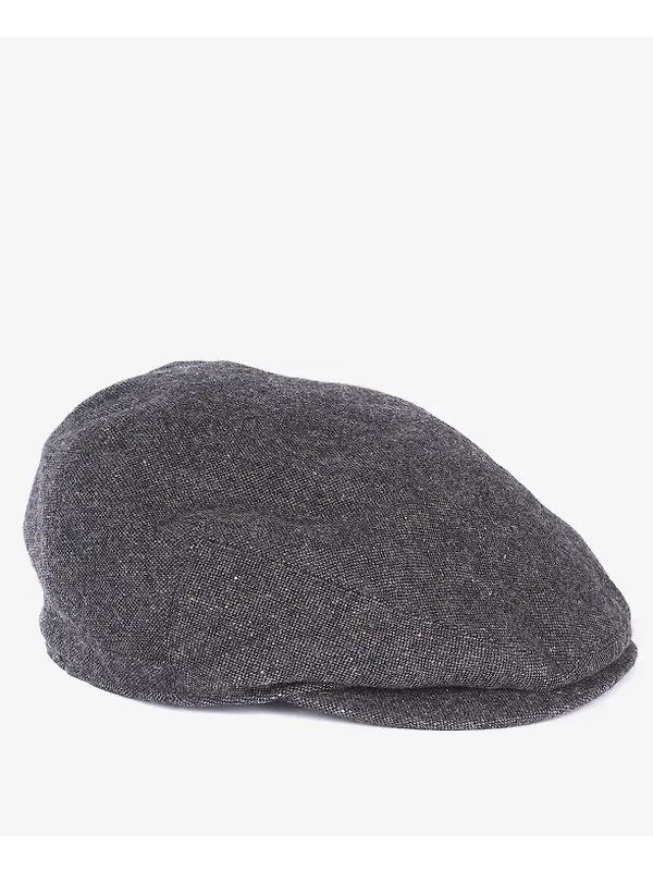 Barbour Men's Barlow Flat Cap - Grey Herringbone Image 2