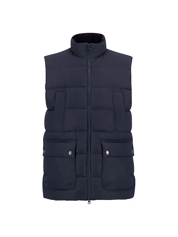 Barbour Men's Bedale Puffer Gilet - Dark Navy Image 1