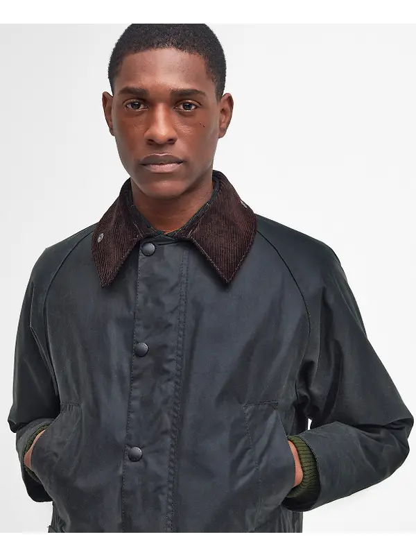 Barbour Men's Bedale Wax Jacket - Sage Image 5