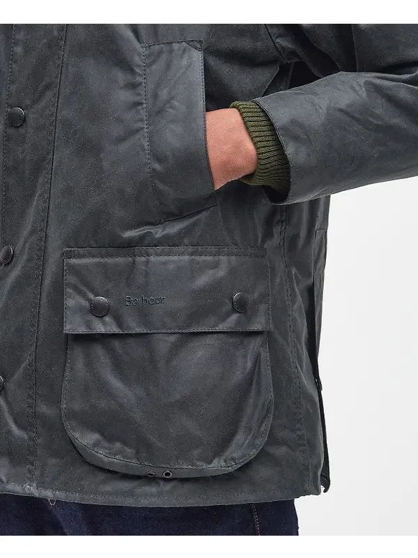 Barbour Men's Bedale Wax Jacket - Sage Image 8